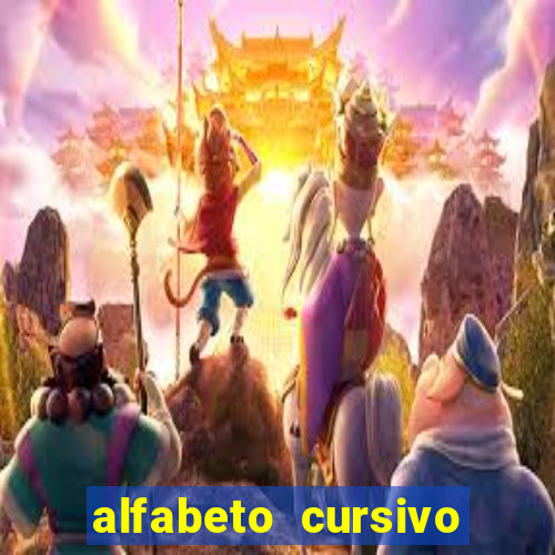 alfabeto cursivo pontilhado para imprimir pdf